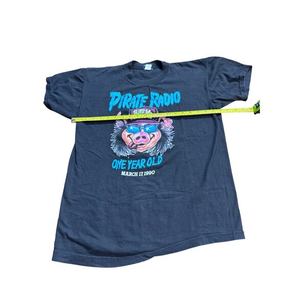 Vintage Pirate Radio 1990 "Bite Me" Graphic T-Shirt By Q-Tees Of California 100% - Picture 7 of 10